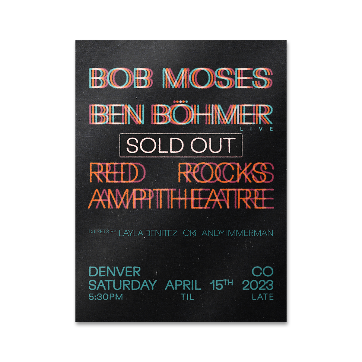 RED ROCK AMPHITHEATRE POSTER